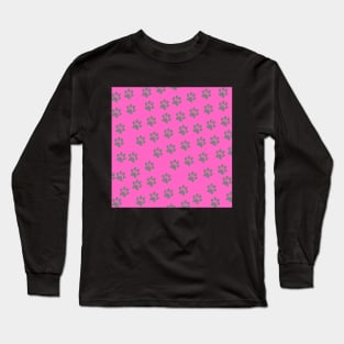 Paw Pattern Long Sleeve T-Shirt